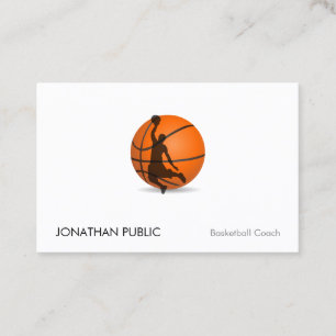 Basketball Trainer Trainer Moderner Beruflich Visitenkarte