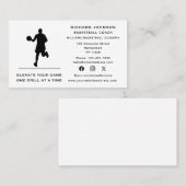 Basketball Trainer Trainer Sport Social Media Visitenkarte (Vorne/Hinten)