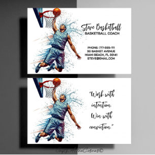 Basketball-Trainer Trainer Visitenkarte