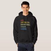 Basketball-Trainer-Vater  Hoodie (Vorne ganz)