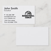 Basketball-Trainer Visitenkarte (Vorne/Hinten)
