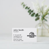 Basketball-Trainer Visitenkarte (Stehend Vorderseite)