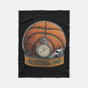 Basketball-Trainerpfeife Stopwatch Fleecedecke