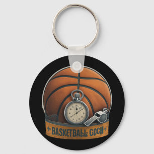 Basketball-Trainerpfeife Stopwatch Schlüsselanhänger