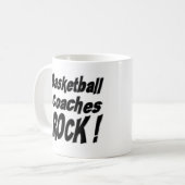 Basketball-Trainers-Felsen! Tasse (Vorderseite Links)