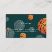 Basketball-Trainers-Visitenkarte Visitenkarte (Rückseite)