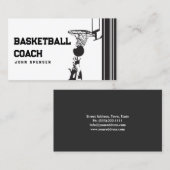 Basketball-Trainerunterricht Vector Grafikkarte Visitenkarte (Vorne/Hinten)
