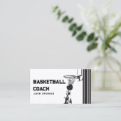 Basketball-Trainerunterricht Vector Grafikkarte Visitenkarte (Stehend Vorderseite)