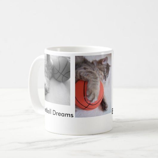 Basketball träumt Tasse (Vorderseite Links)