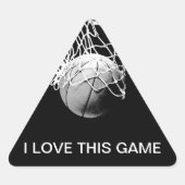 Basketball Triangle Sticker (Vorderseite)