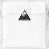 Basketball Triangle Sticker (Tasche)