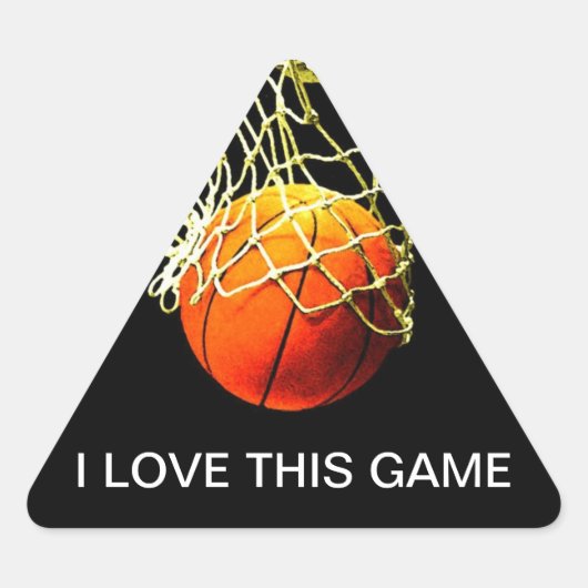 Basketball Triangle Sticker (Vorderseite)