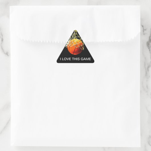 Basketball Triangle Sticker (Tasche)