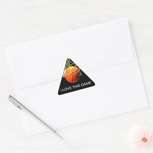 Basketball Triangle Sticker (Umschlag)