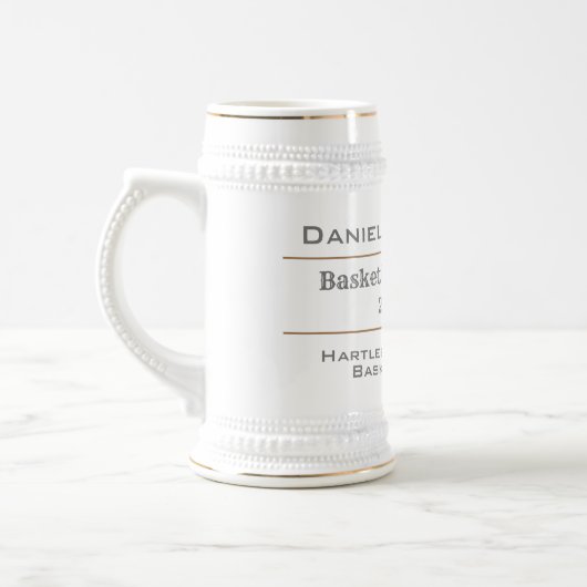 Basketball-Trophäe Bierglas (Links)