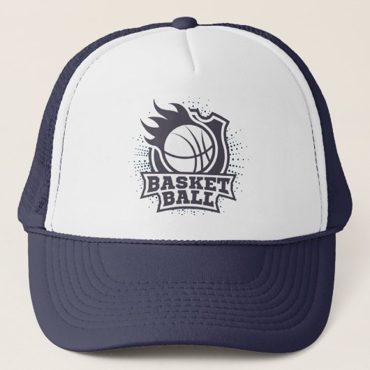 Basketball Trucker Hat Truckerkappe (Vorderseite)