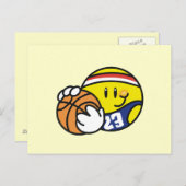 Basketball-Tshirts und Geschenke Postkarte (Vorne/Hinten)