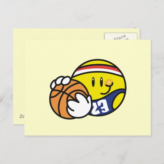 Basketball-Tshirts und Geschenke Postkarte (Vorne/Hinten)