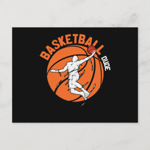 Basketball-Typ-Design für Basketball-Liebhaber Postkarte