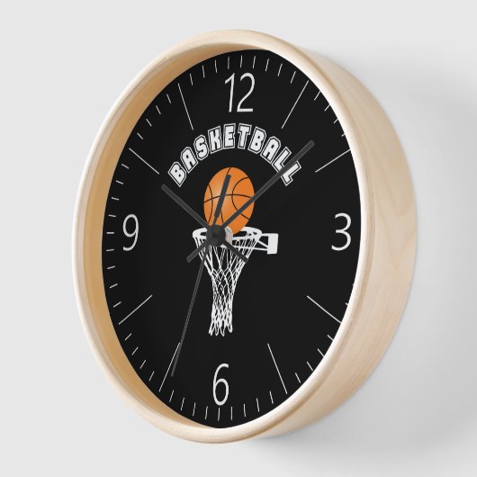 Basketball Uhr (Winkel)