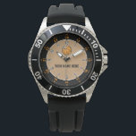 Basketball-Uhr Armbanduhr<br><div class="desc">Sehr schöne Basketballuhr mit 12 und 24 Stunden Anzeigen und 60 Minuten Markierungen. Personalisieren Sie diese tolle Geschenkidee mit dem Namen Ihres Lieblings-Basketballfans.</div>