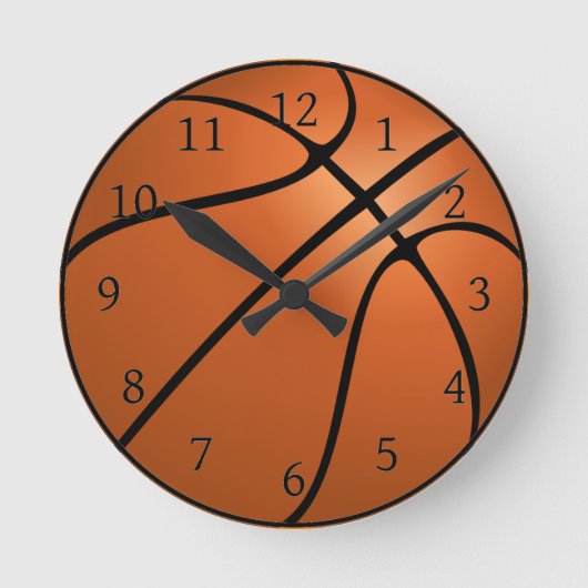 Basketball-Uhr Runde Wanduhr (Vorderseite)