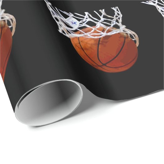 Basketball Umschlagpapier für Geschenk Geschenkpapier (Rolleneckpunkt)