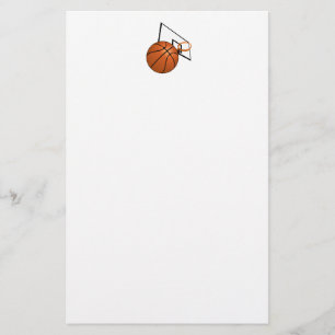 Basketball und Hoop Briefpapier
