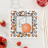 Basketball und Hoop Serviette (Beispiel)