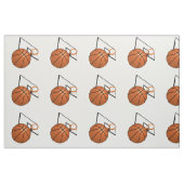 Basketball und Hoop Stoff (Fat Quarter (45,7 x 55,9 cm))