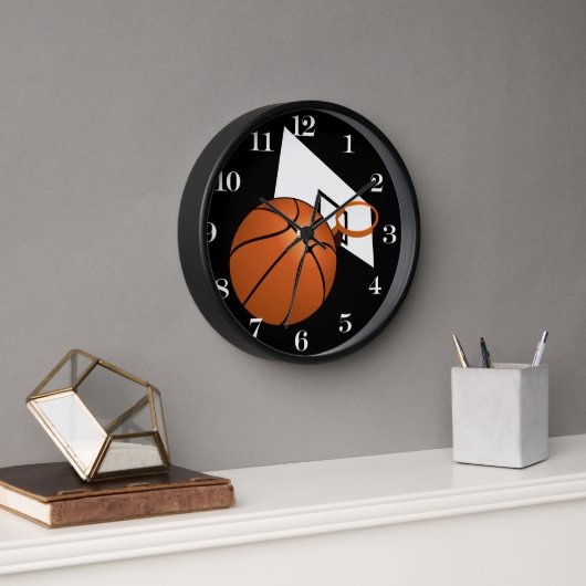 Basketball und Hoop Uhr (Büro)