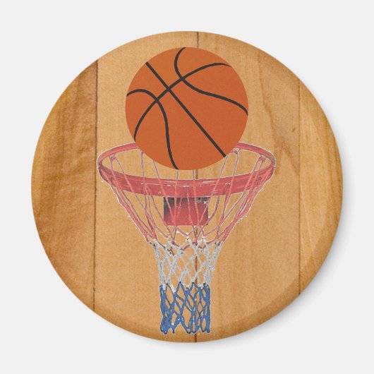 Basketball und Korb Magnet (Vorne)