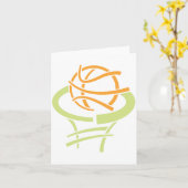 Basketball-und Netz-Mitteilungskarten Karte (Gelbe Blume)