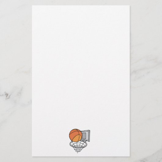 Basketball und Netzvektorgrafik Briefpapier (Vorderseite)