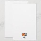 Basketball und Netzvektorgrafik Briefpapier (Vorne/Hinten)