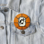Basketball und Spieler der Nr.-8 Button (Beispiel)