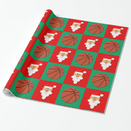 Basketball und Weihnachtsbällchen Weihnachten Geschenkpapier
