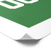 Basketball Uniform Poster personalisieren Dunkelgr (Ecke)