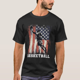 Basketball unterstützt Team Flag USA Hoops Dream A T-Shirt