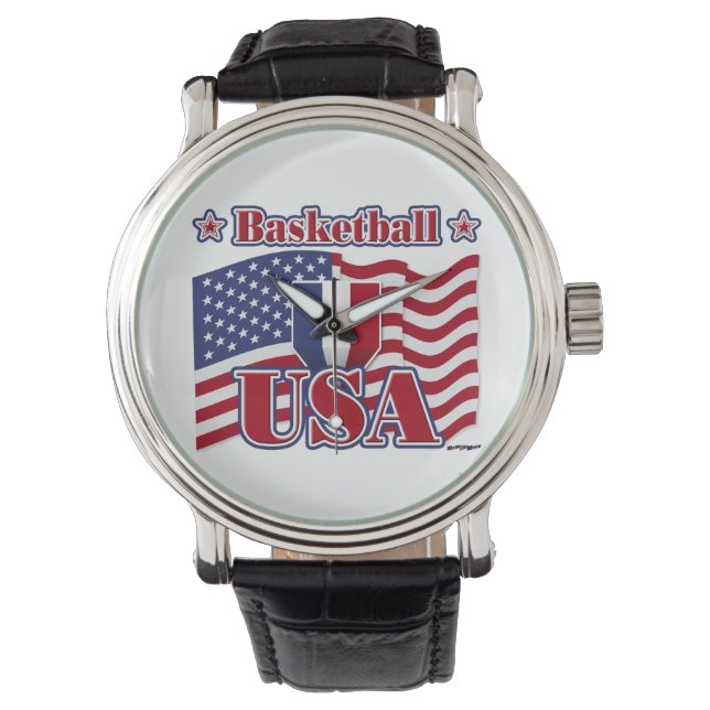 Basketball USA Armbanduhr (Vorderseite)