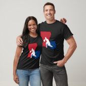 Basketball USA Farben Oversifiziert T-Shirt (Unisex)