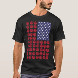 BASKETBALL USA FLAG T-Shirt