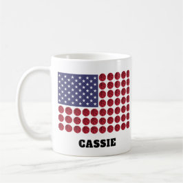BASKETBALL USA FLAG ZUNEHMEND KAFFEETASSE