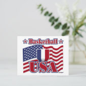 Basketball USA Postkarte (Stehend Vorderseite)