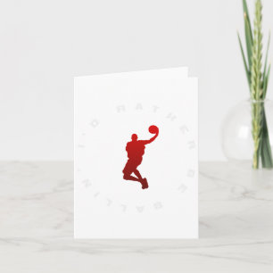 Basketball USA Support Team American Flag Sport Karte