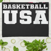 Basketball USA Support Team Tshirt USA Flag Dr. Geschirrtuch (Gefaltet)