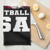 Basketball USA Support Team Tshirt USA Flag Dr. Geschirrtuch (Viertel Falte)