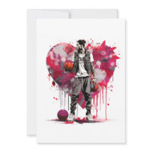Basketball Valentinkarte