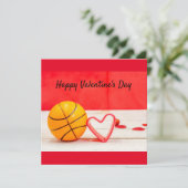 Basketball Valentinstag Basketball mit Liebe (Stehend Vorderseite)