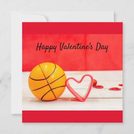 Basketball Valentinstag Basketball mit Liebe (Vorderseite)